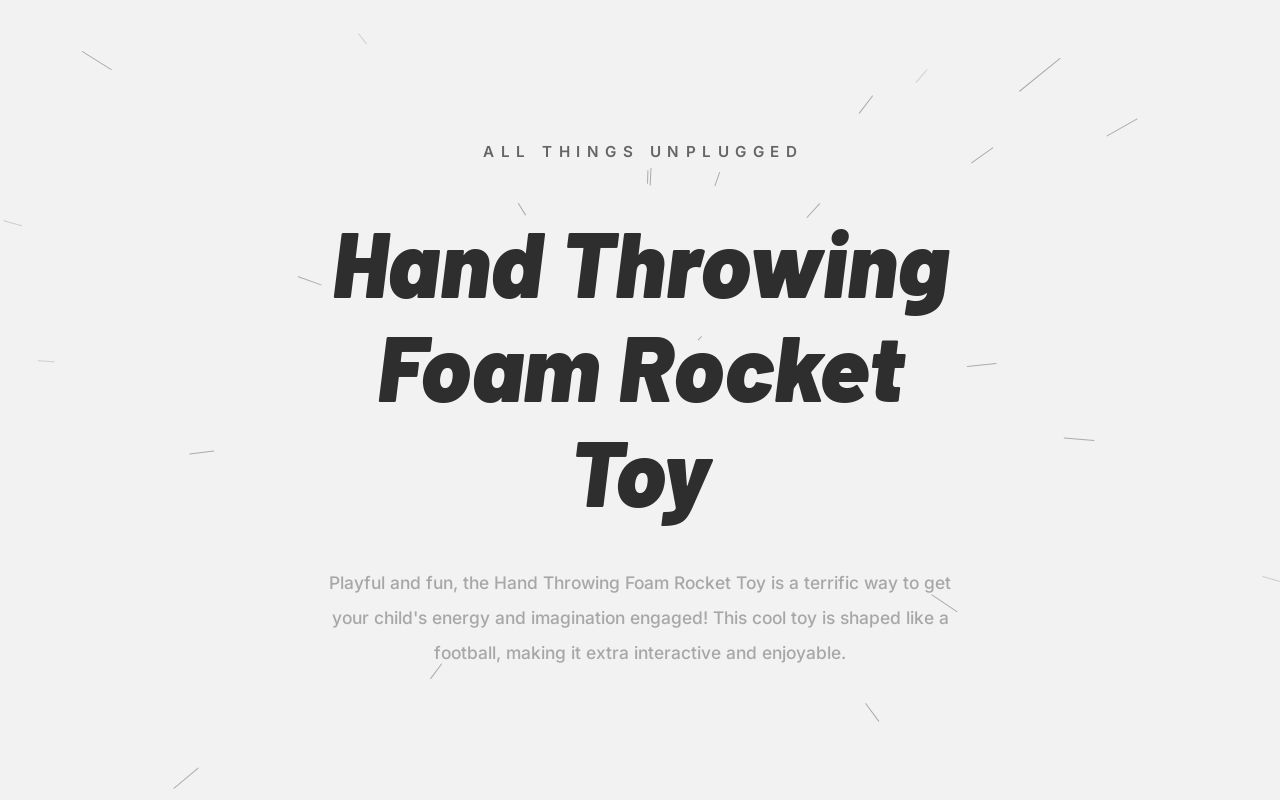 All Things Unplugged All things unplugged